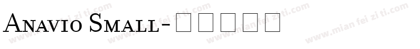 Anavio Small字体转换